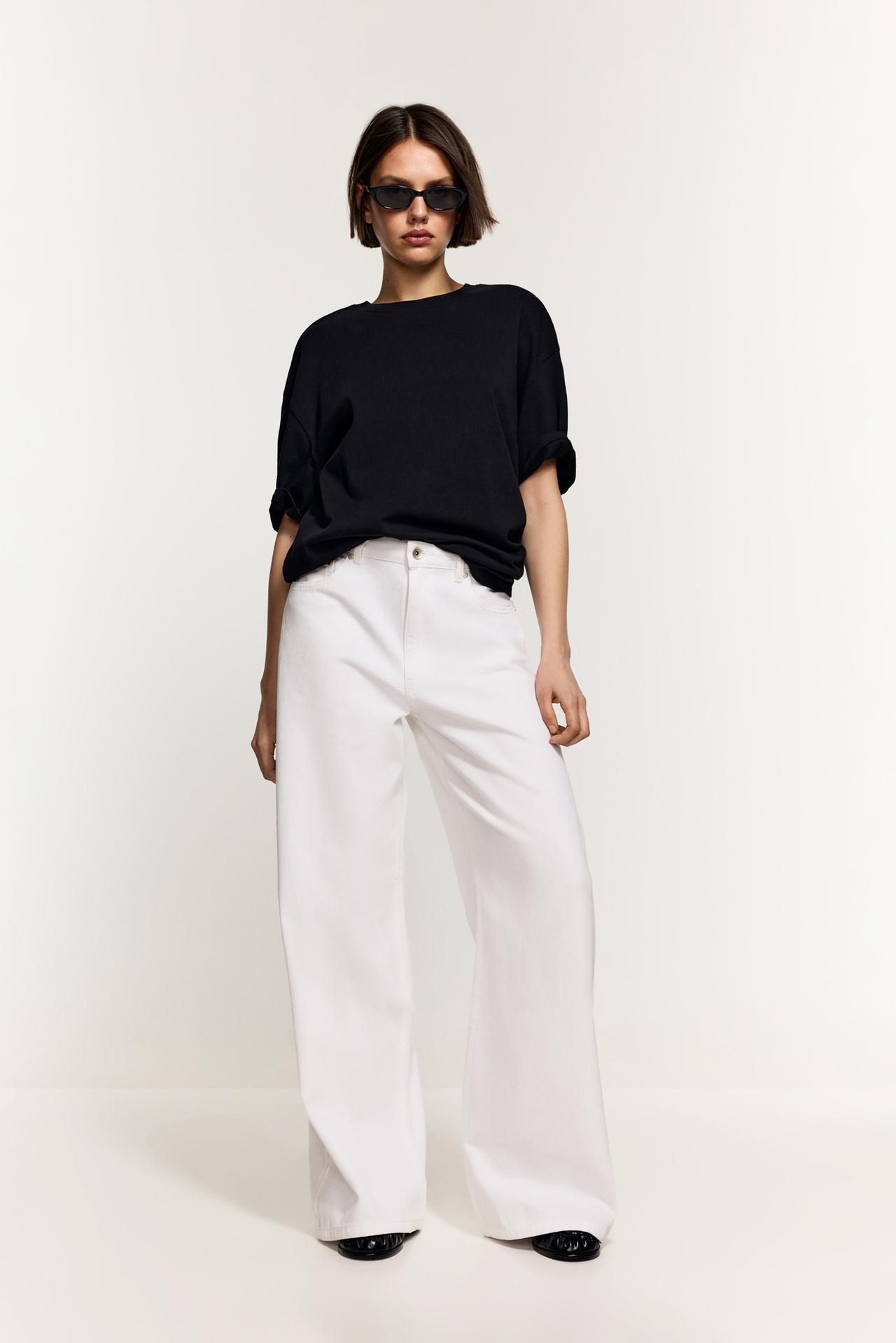 Wide-leg jeans — WHITE