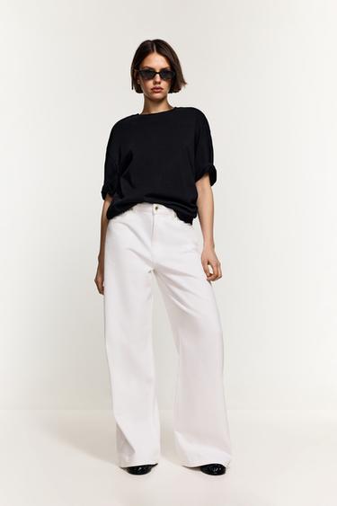 Wide-leg jeans — WHITE 1