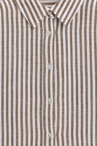 Oversize rustic shirt — BROWN 7