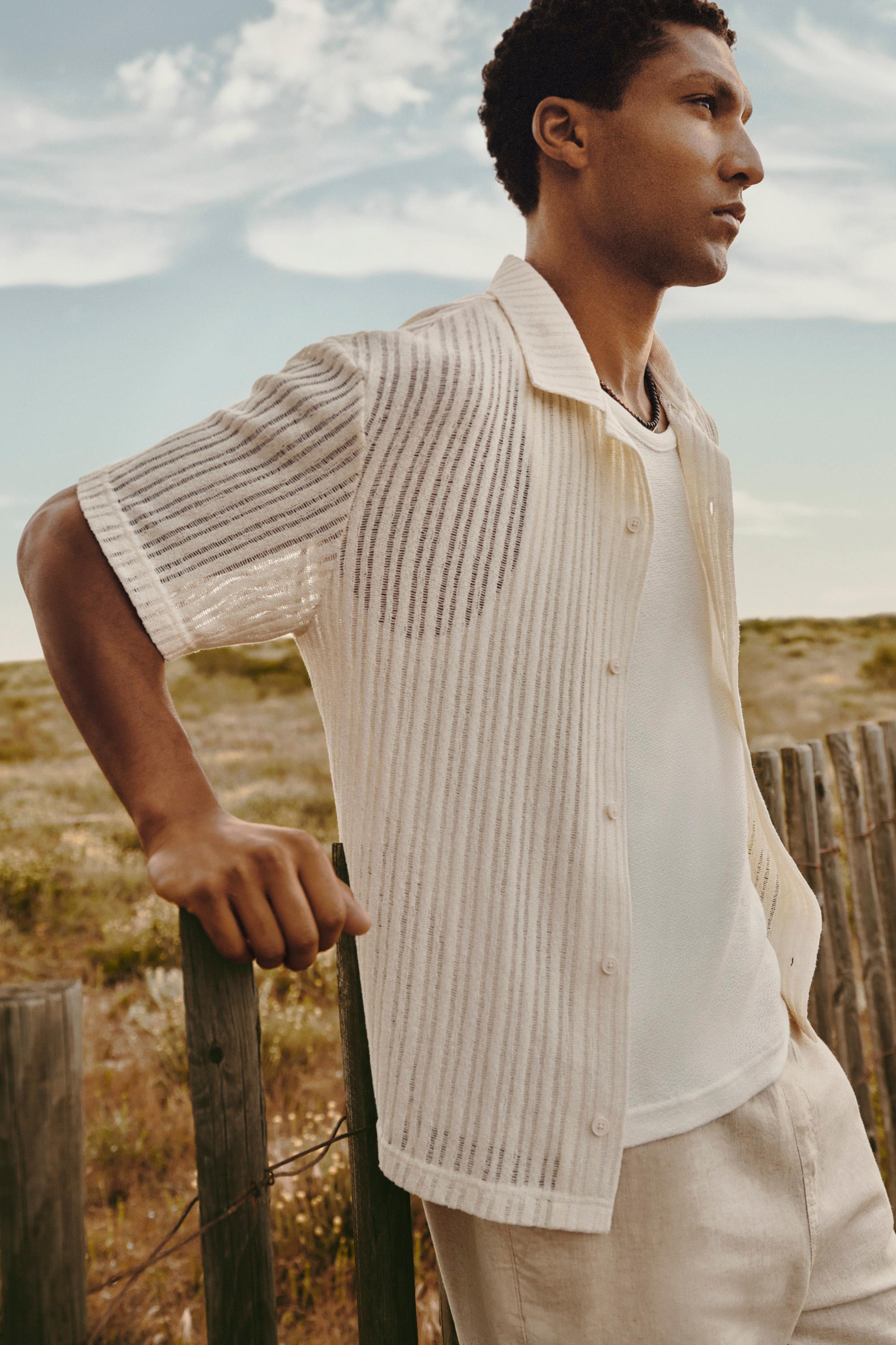 Rustic tank top — OFF WHITE