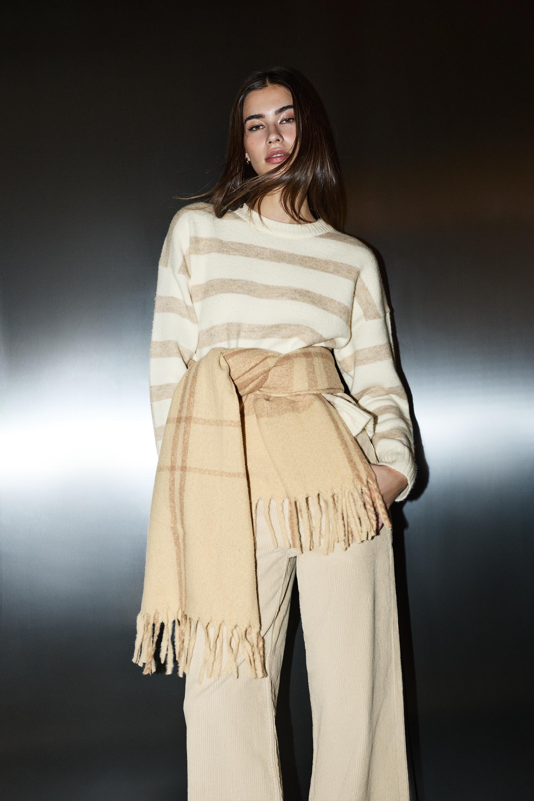 Pañuelo estampado cuadros