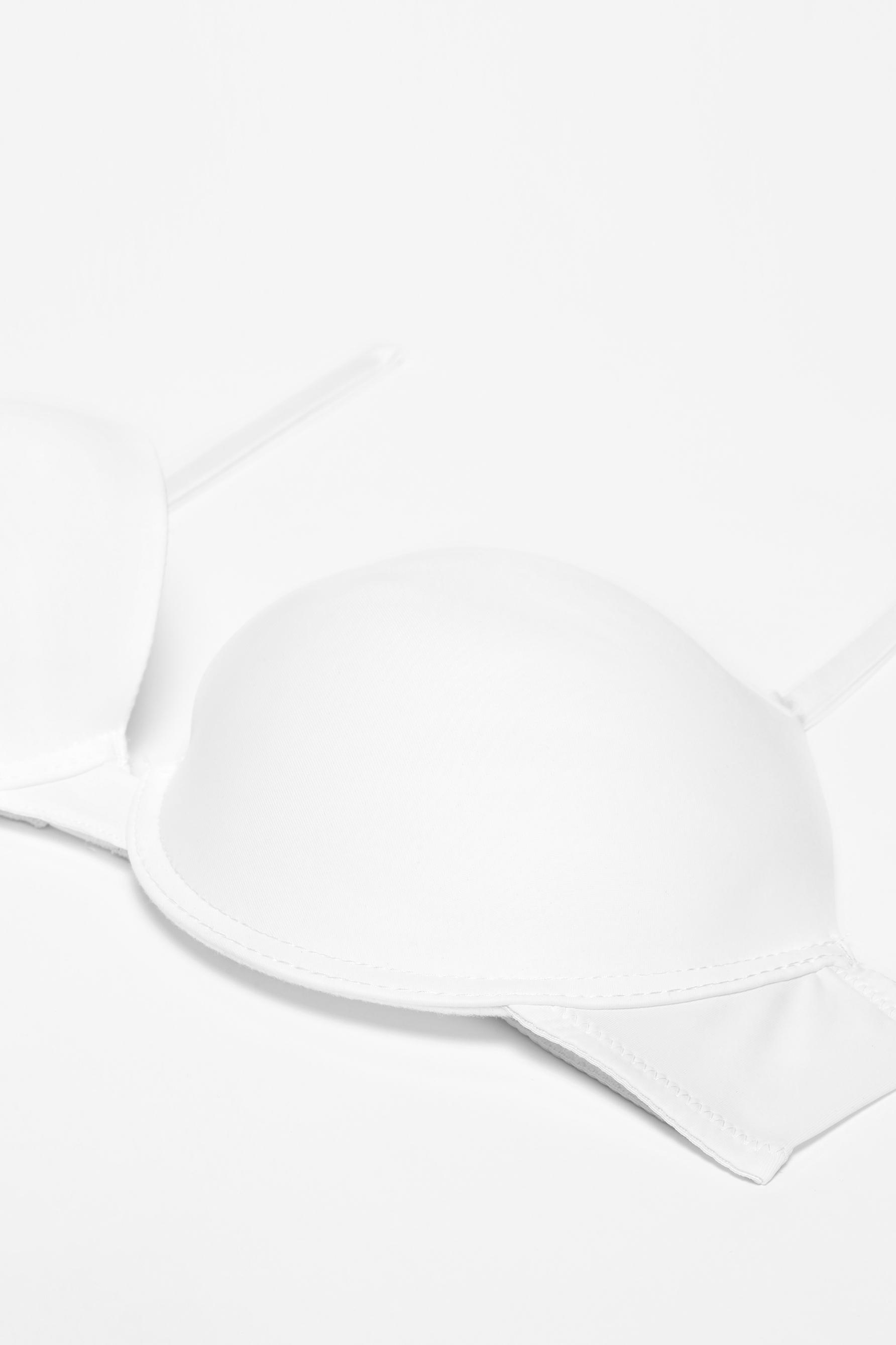 Basic microfibre multi-way bra — WHITE