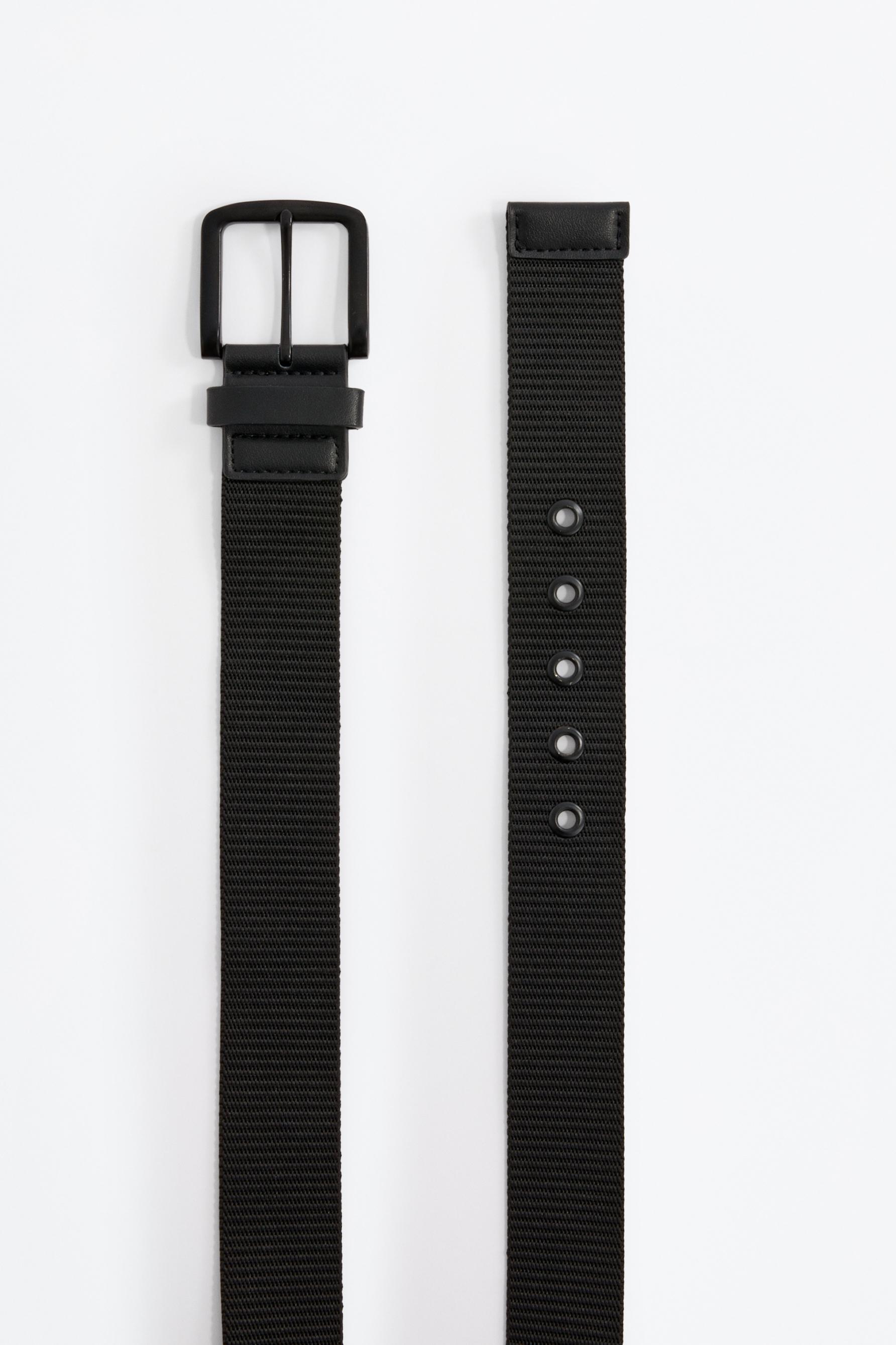 Textured belt — BLACK