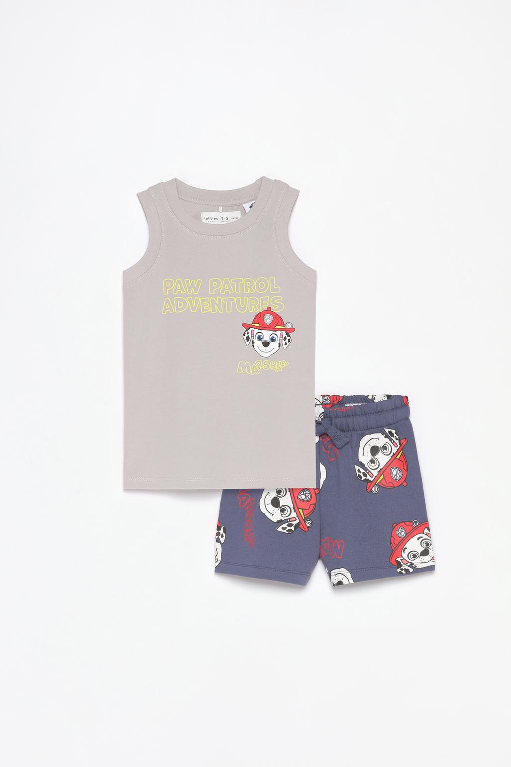 Paw Patrol ©Nickelodeon strappy T-shirt and Bermuda shorts co-ord