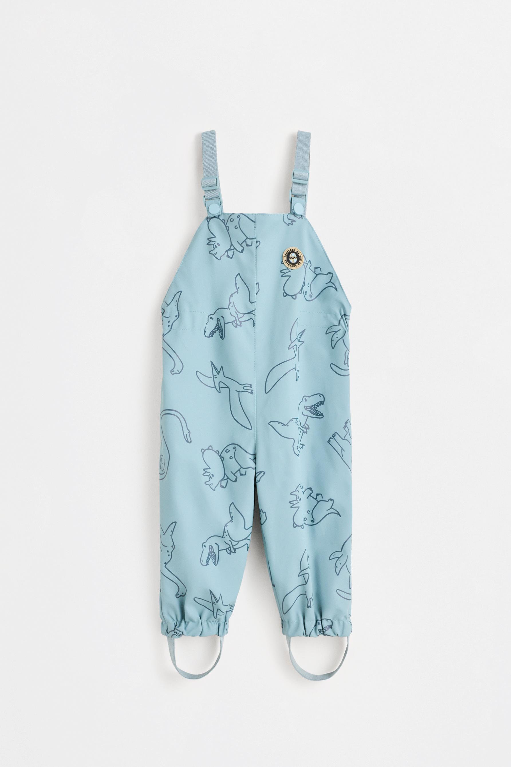 Rubberised fleece-lined overall — INDIGO