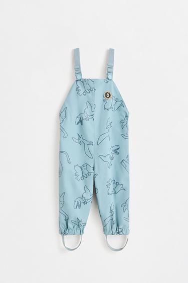 Rubberised fleece-lined overall — INDIGO 1