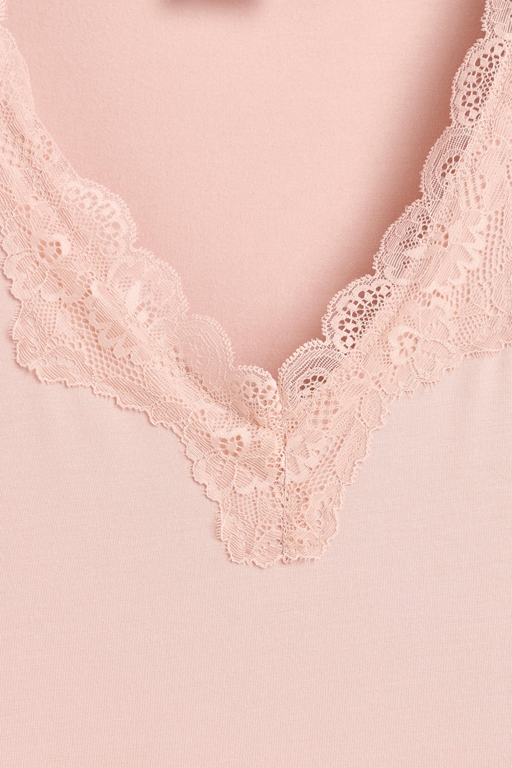 Long lace pyjamas — PINK