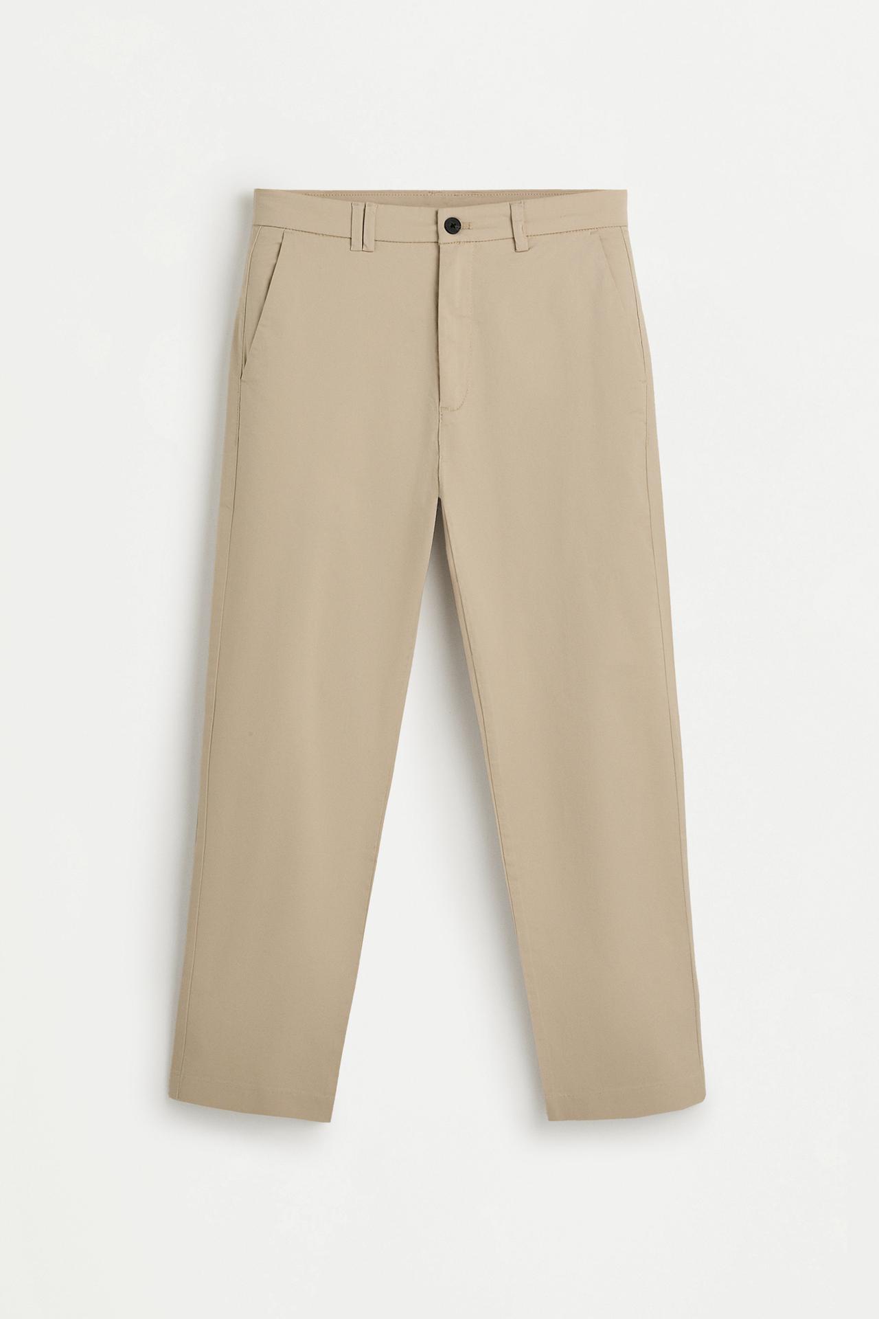 Slim fit chino trousers — BEIGE