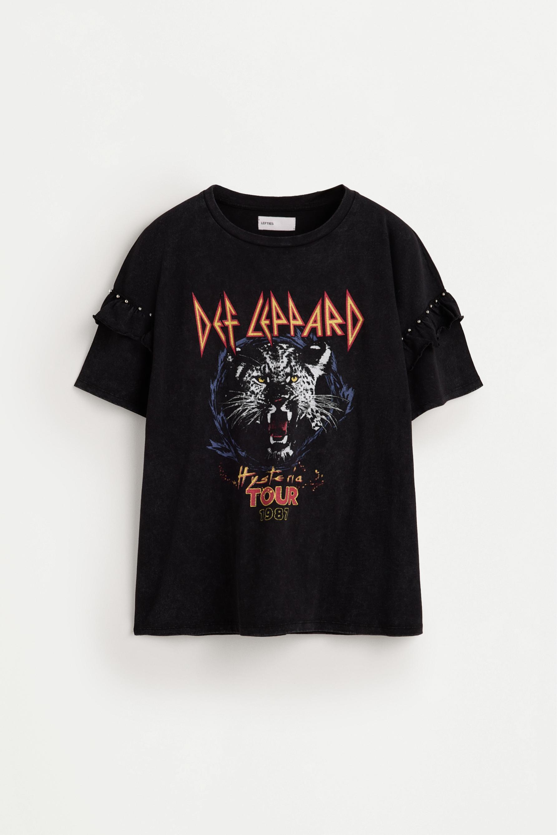 Def Leppard ©Universal ruffle T-shirt — ANTHRACITE GREY