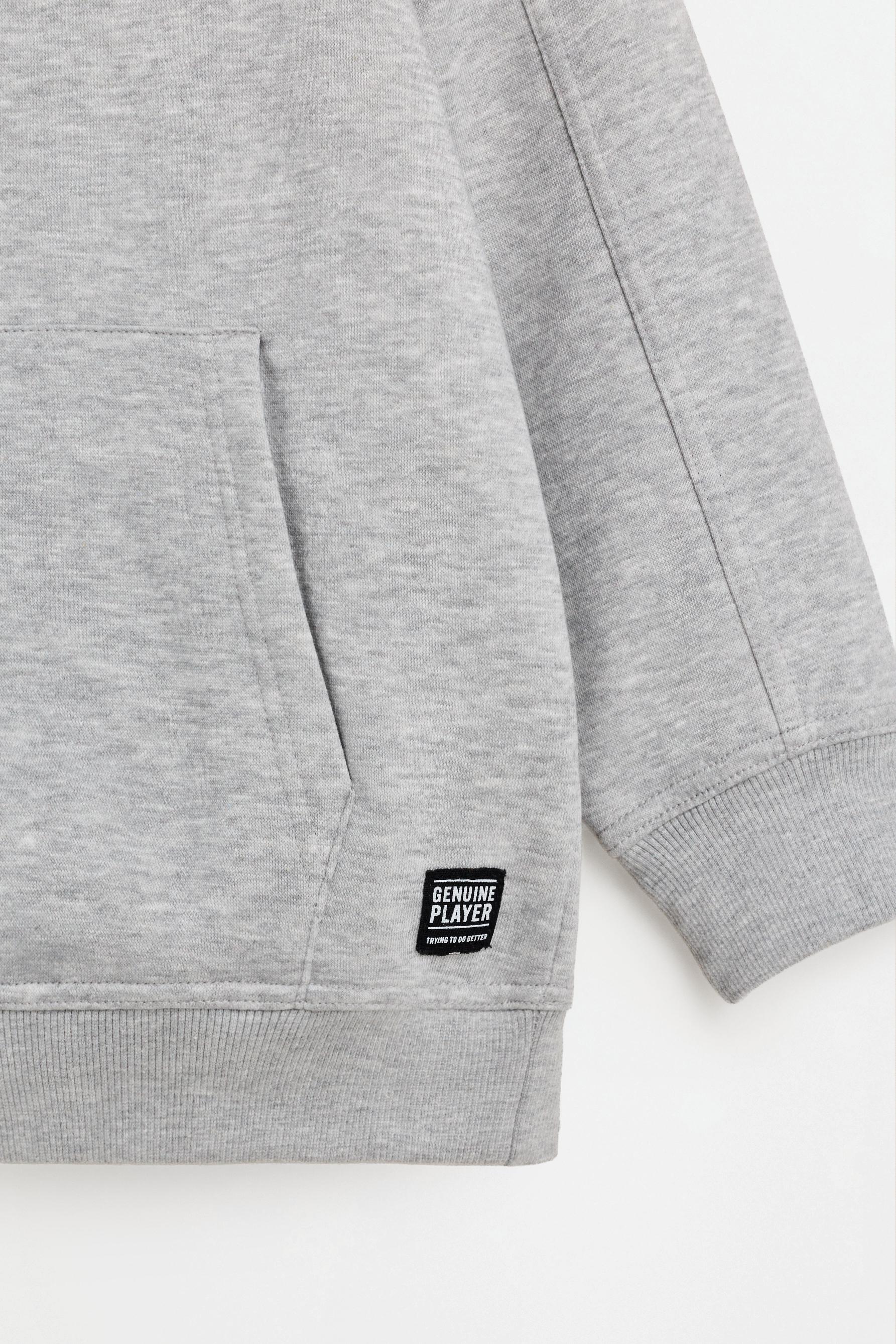 Hoodie — GREY MARL
