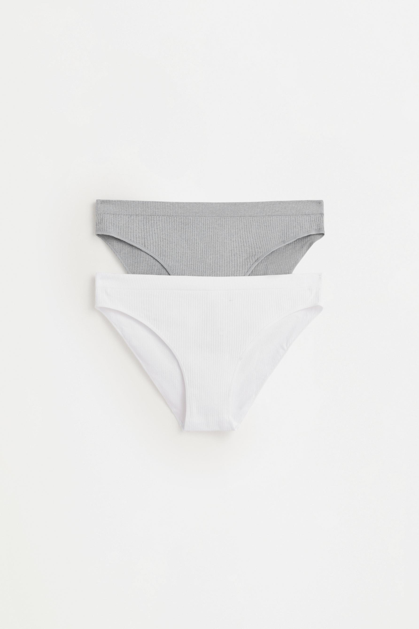 Classic seamless briefs (2-pack) — WHITE