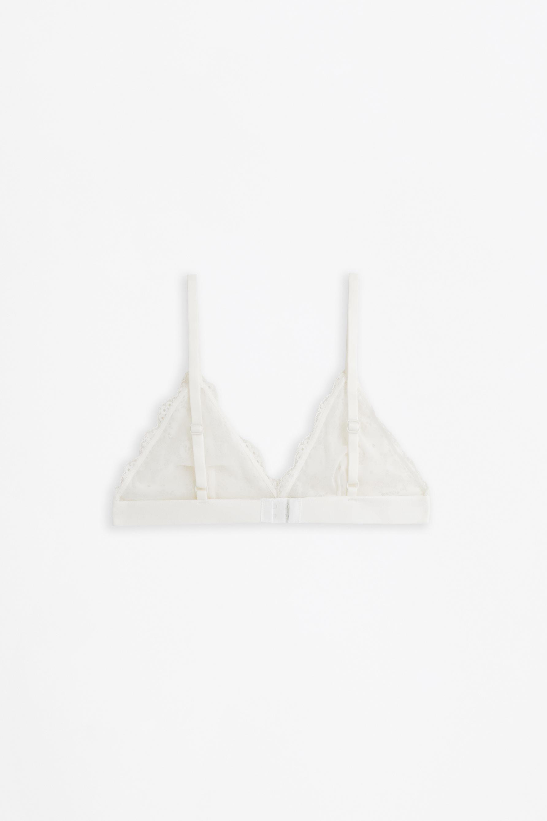 Lace bralette — WHITE