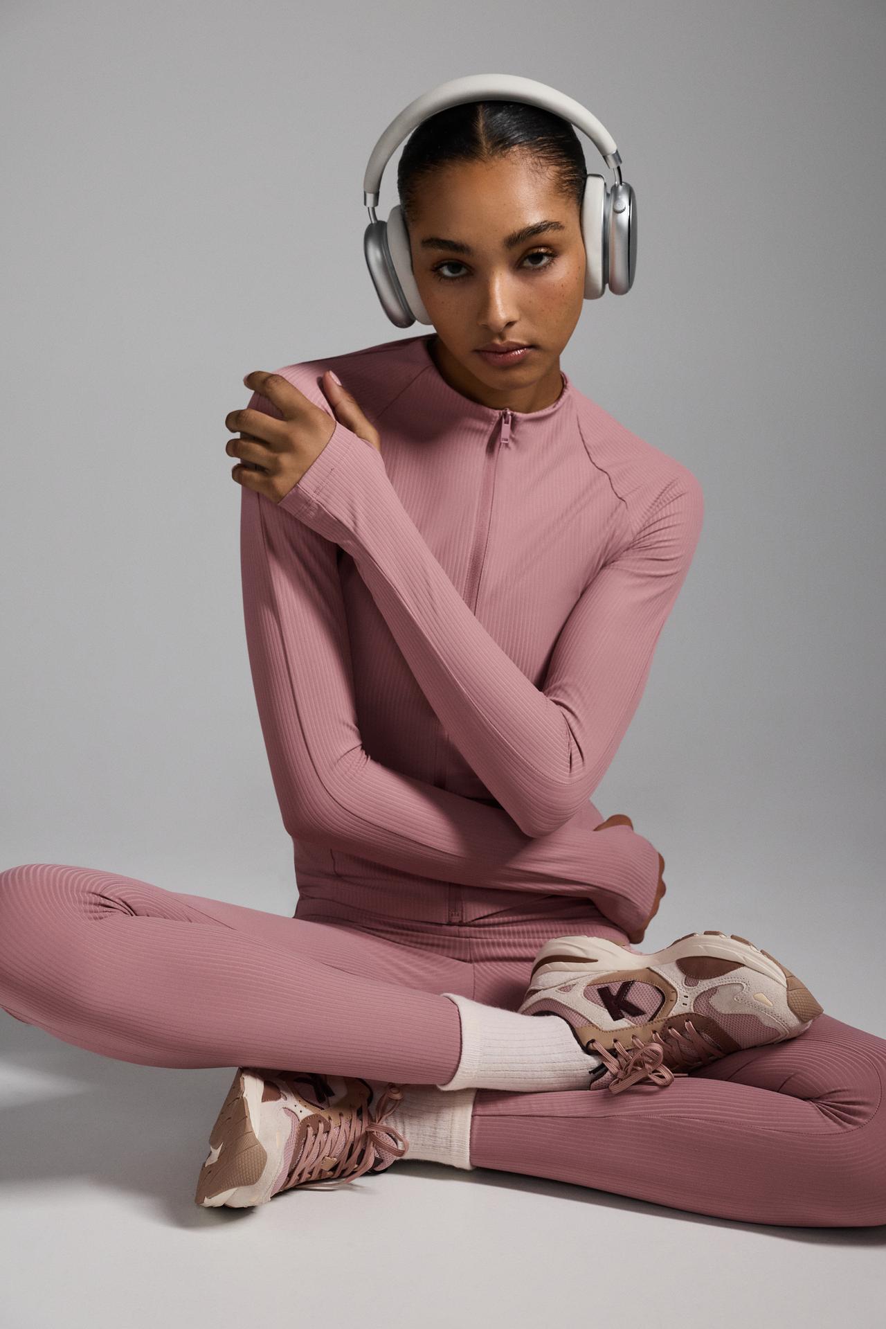Ribbed sports jacket — PINK