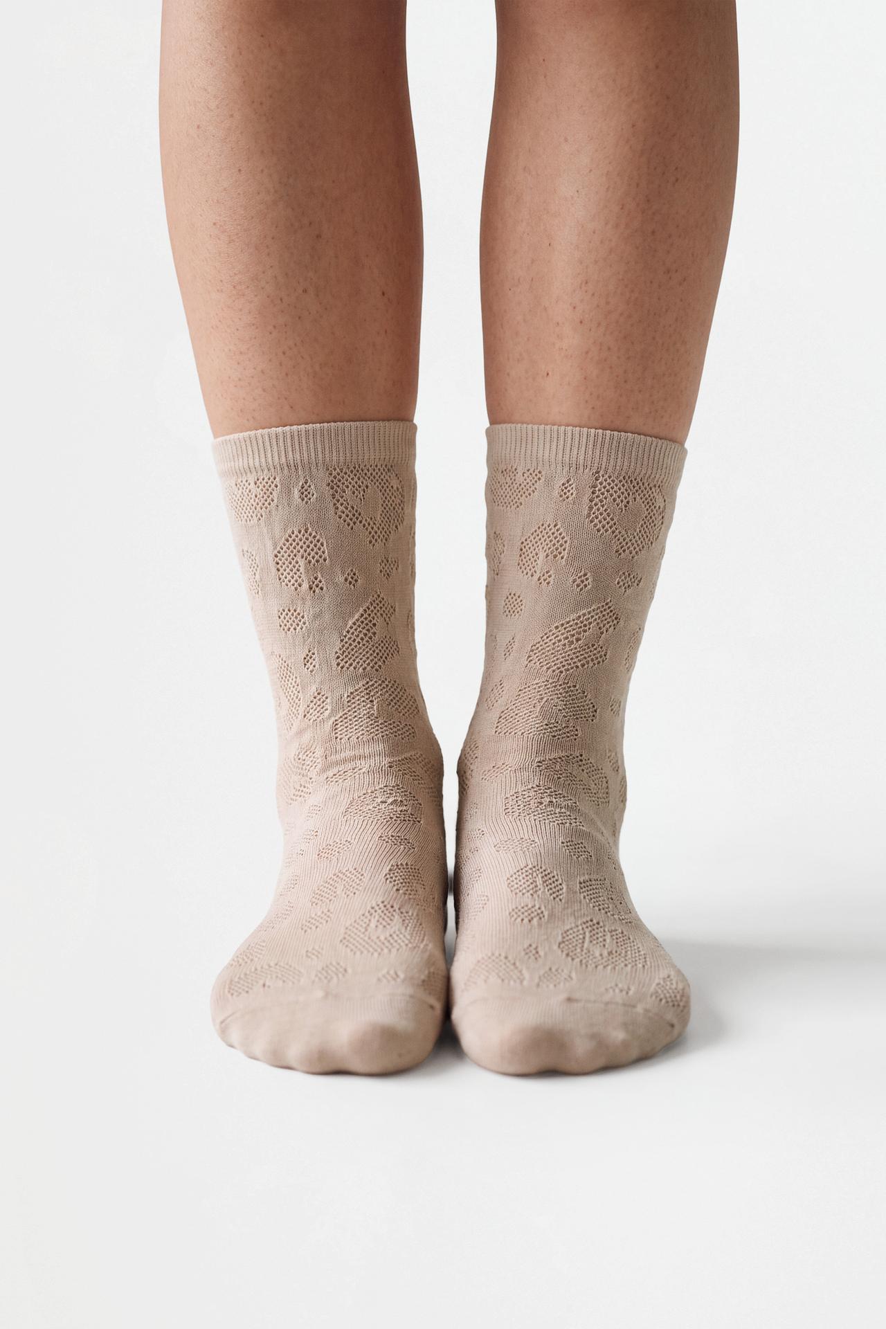 Assorted Short Socks (Pack of 3) — LEOPARD PRINT