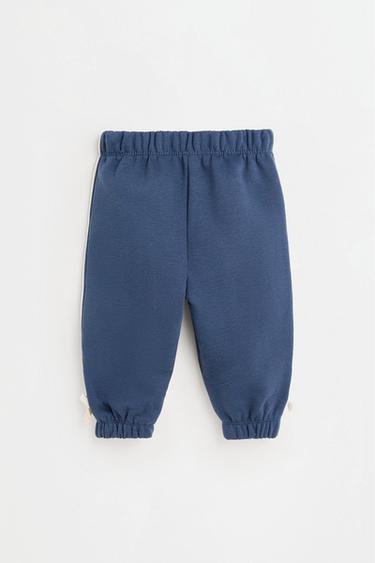 Polo sweatshirt and bow trousers set — ECRU 5