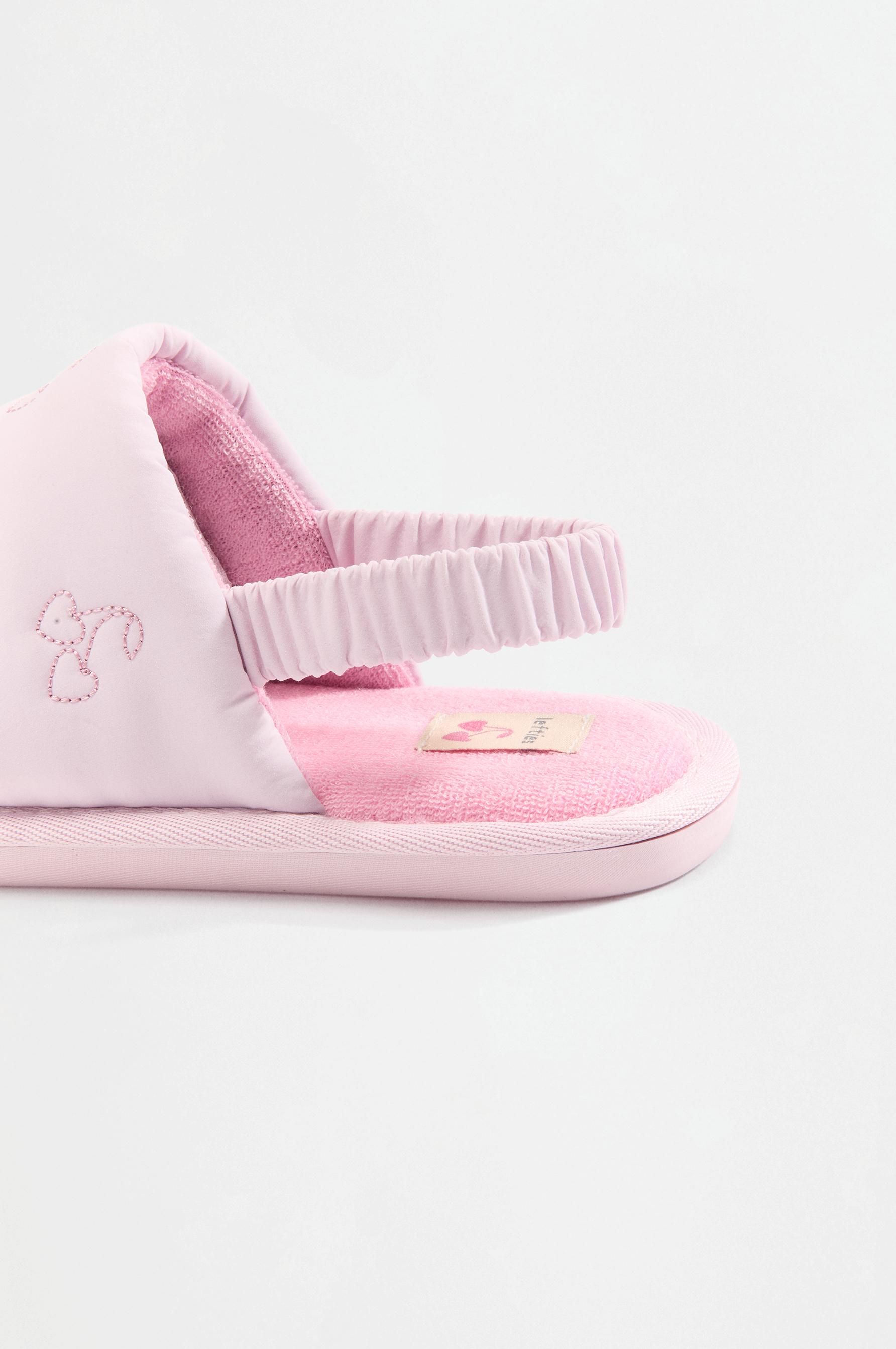 Open-back house slippers — PALE PINK