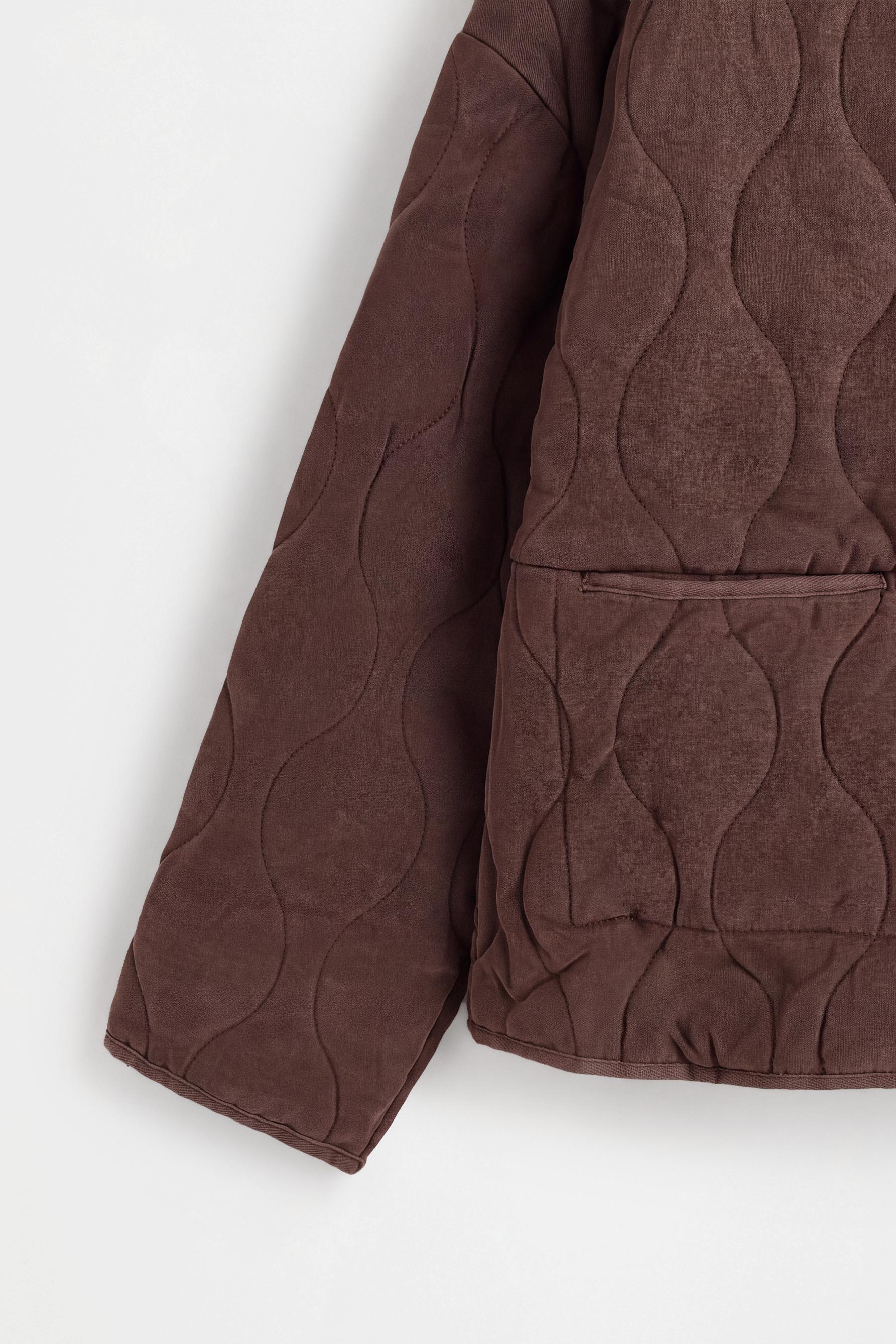 Quilted jacket — PALE BROWN
