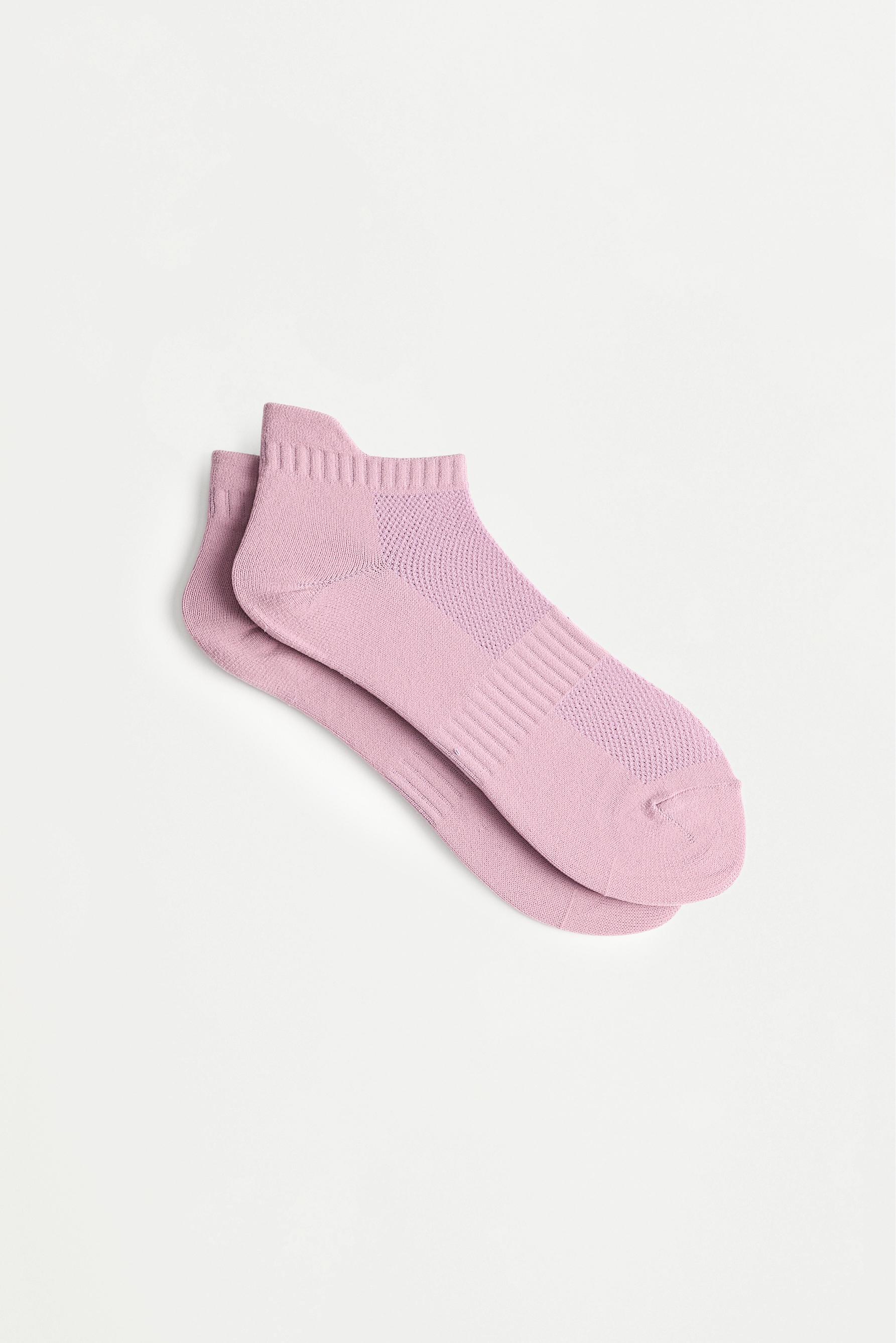 Sports ankle socks (5-pack) — MAUVE PINK
