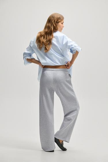 Basic straight tracksuit trousers — GREY MARL 5