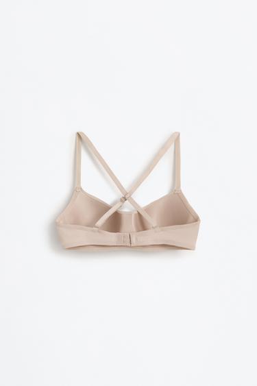 Microfibre pre-shaped bra — BROWN 7