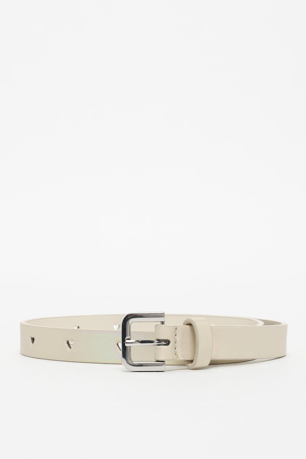 Iridescent heart belt