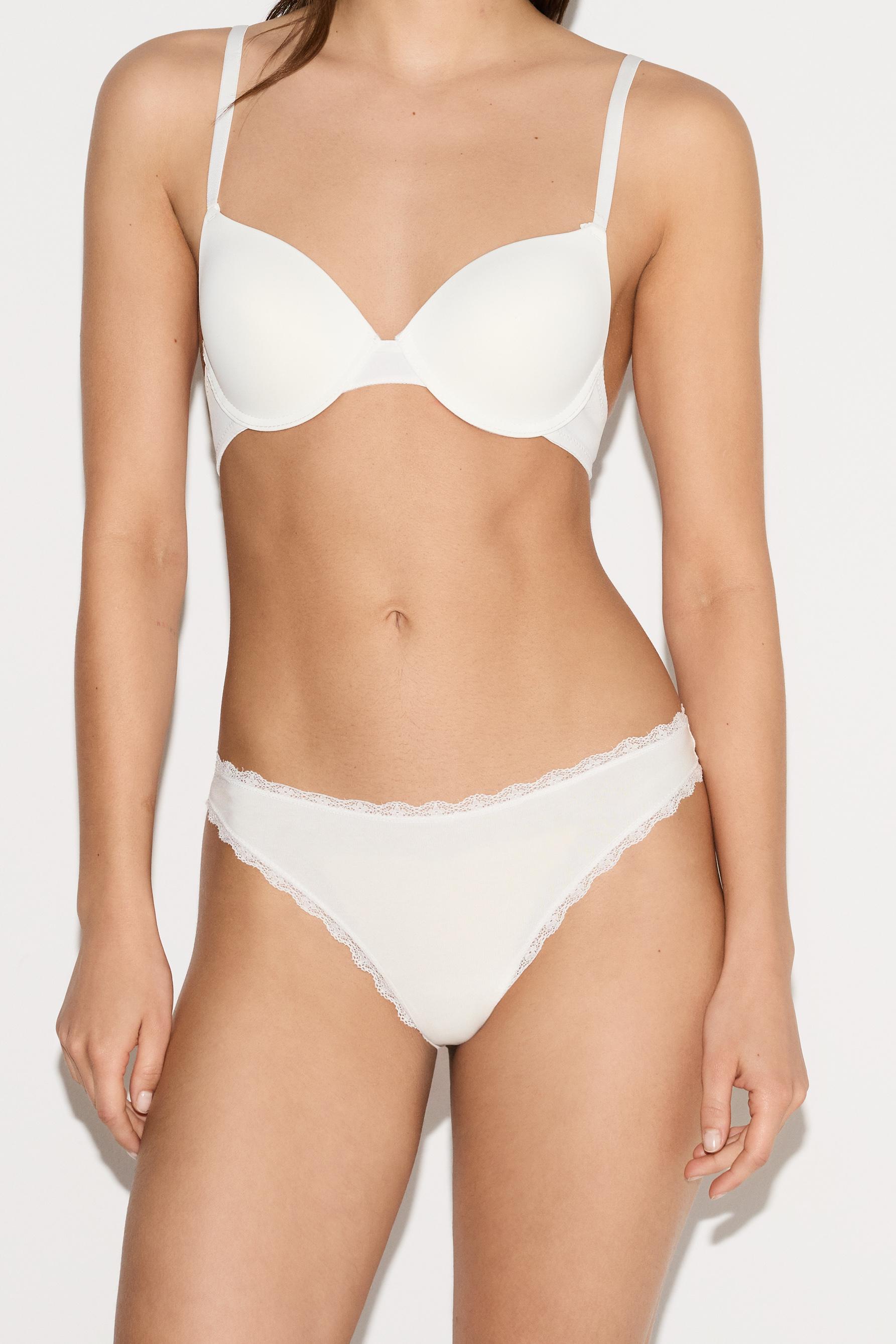 Cotton stretch Brazilian briefs (3-Pack) — MINK