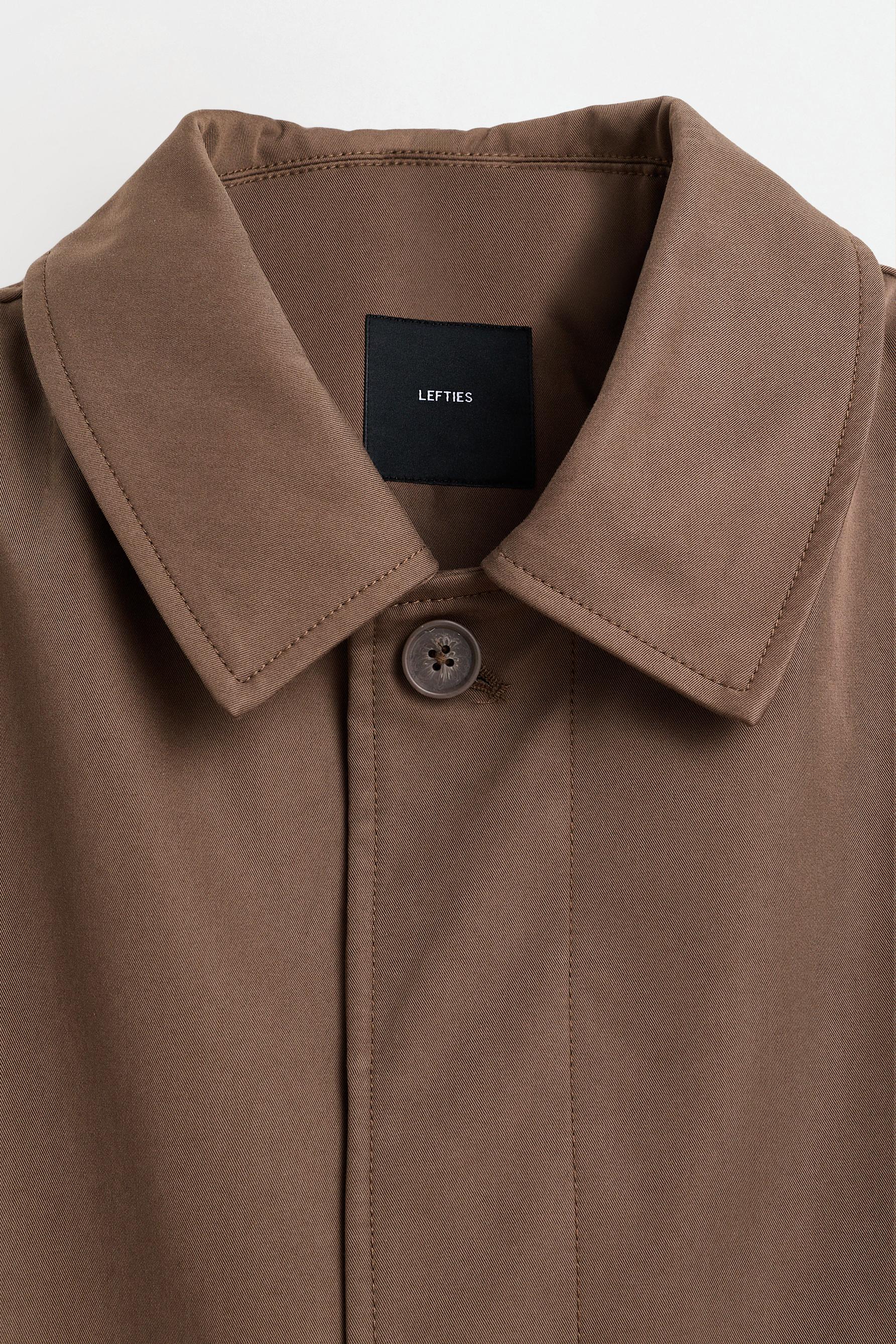 Oversized trench coat — CHOCOLATE
