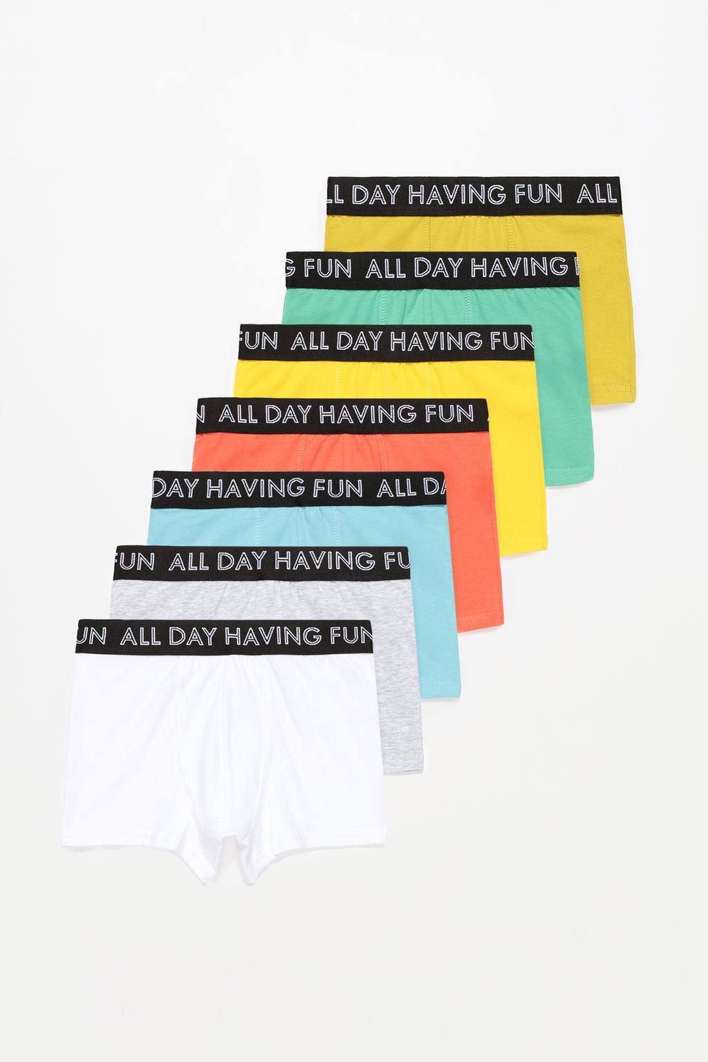 Pack of 7 pairs of having fun boxers