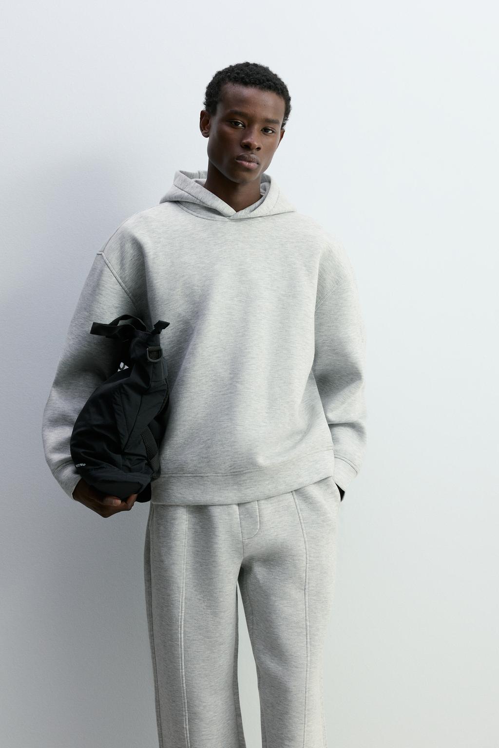 Sweatshirt efeito tecido sintético