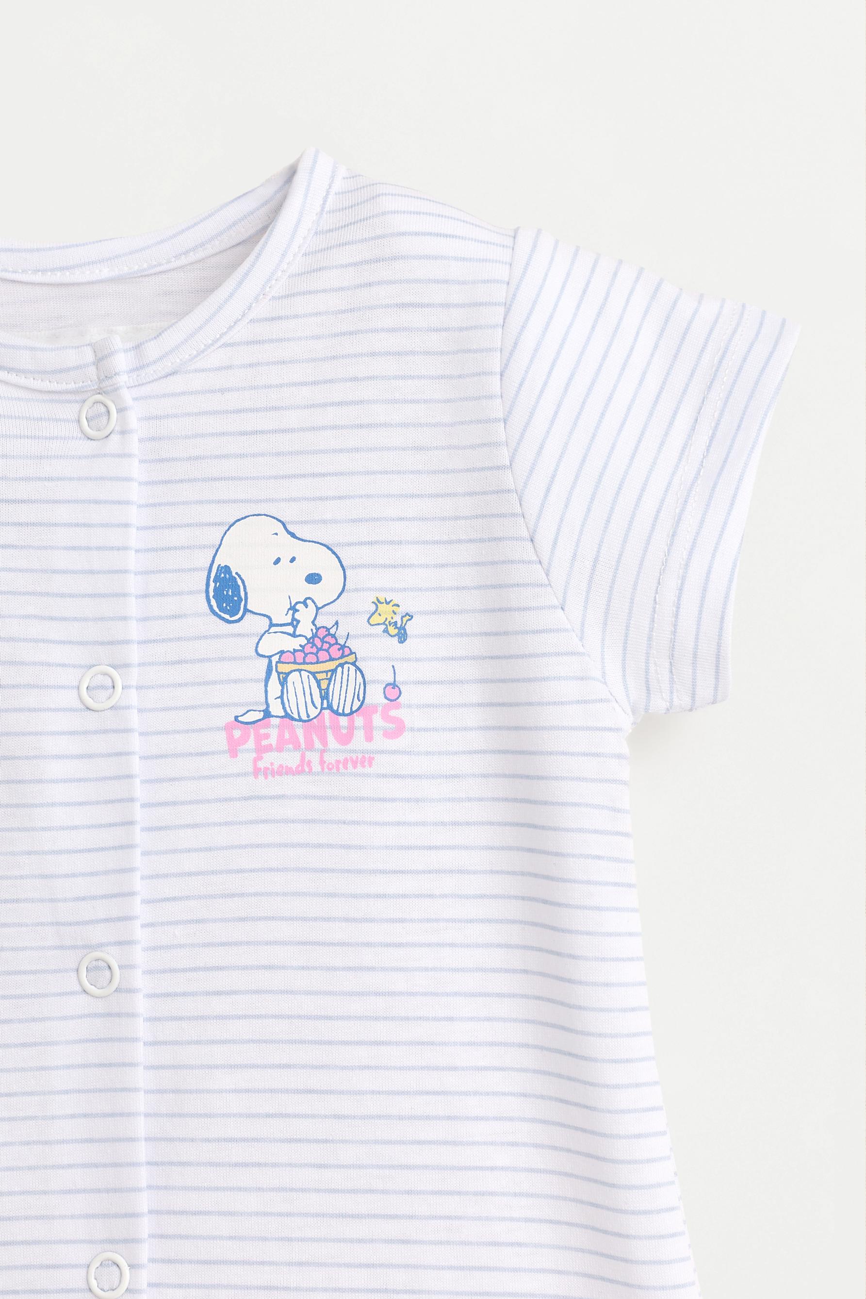 Snoopy Peanuts™ short sleepsuit — WHITE