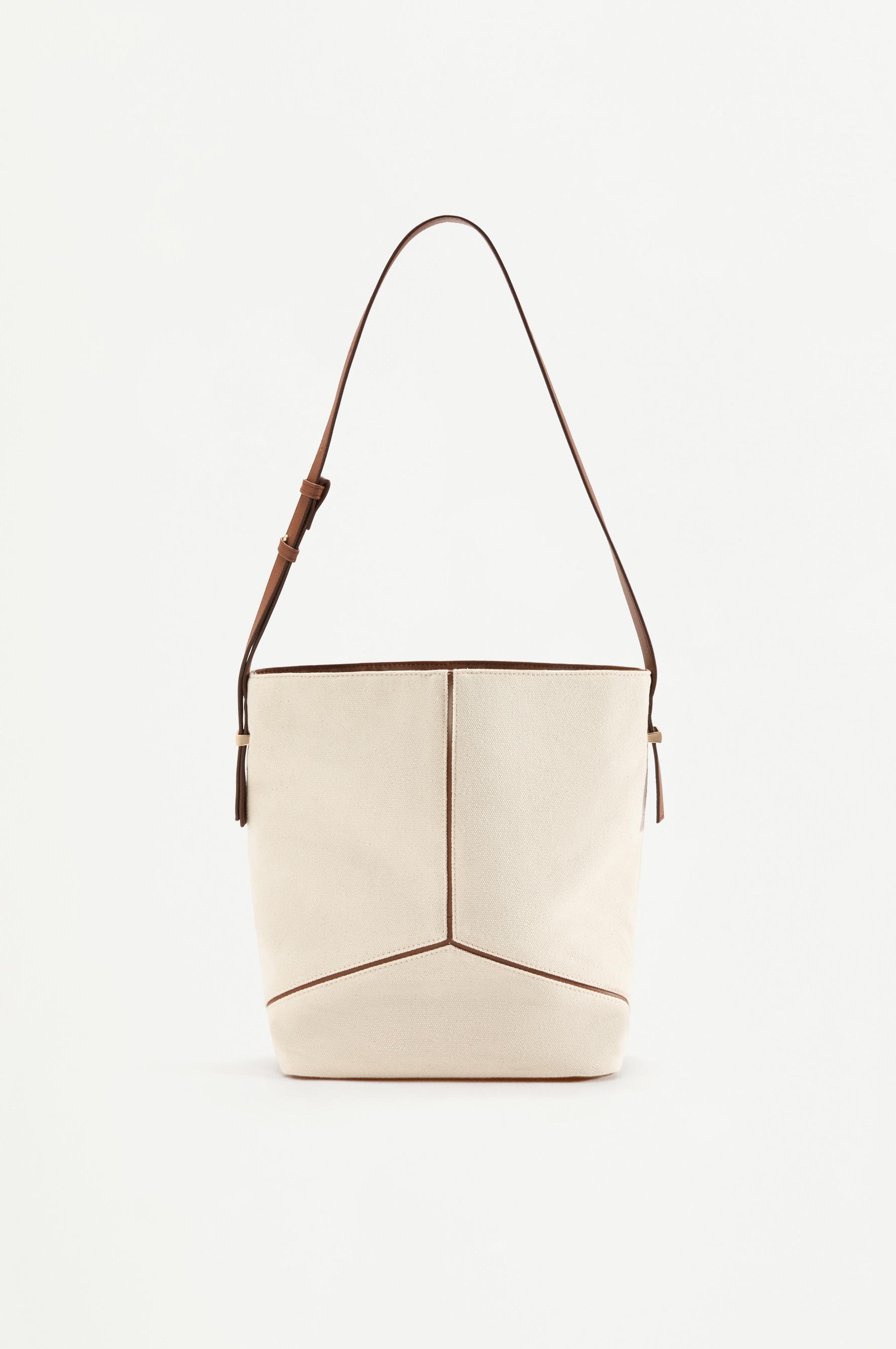Canvas shopper bag — CAMEL