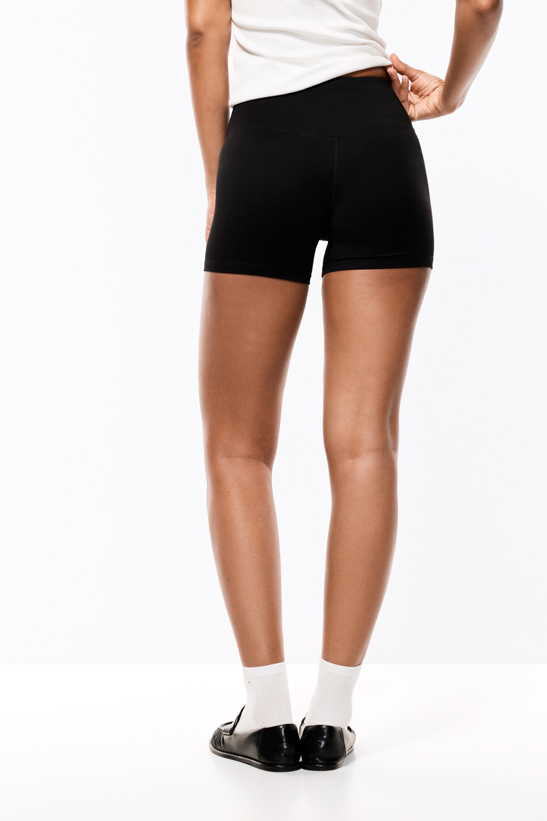 Basic sports hot pants — BLACK