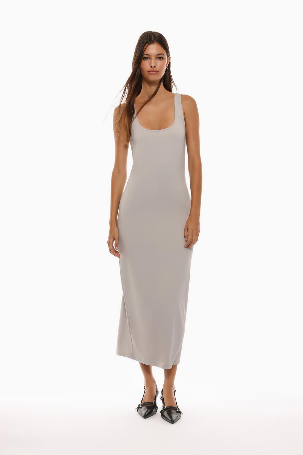 Polyamide blend midi dress