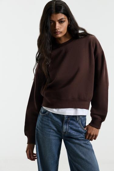 Basic tracksuit sweatshirt — CHOCOLATE 2