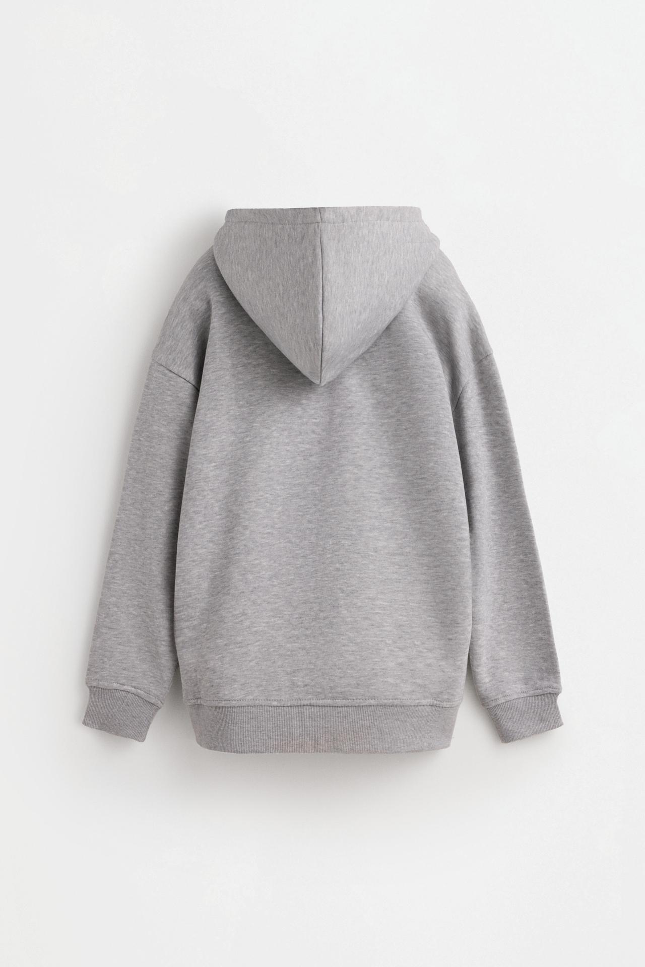Zip-up hoodie — GREY MARL