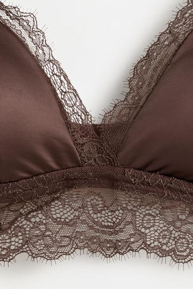 Satin Lace Bra (Pack of 2) — VANILLA 9