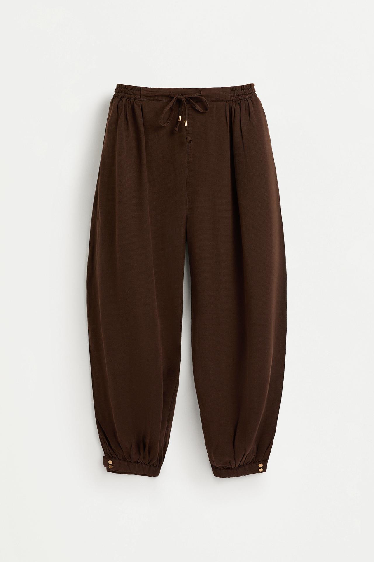 Lightweight sarouel jeans — BROWN MARL