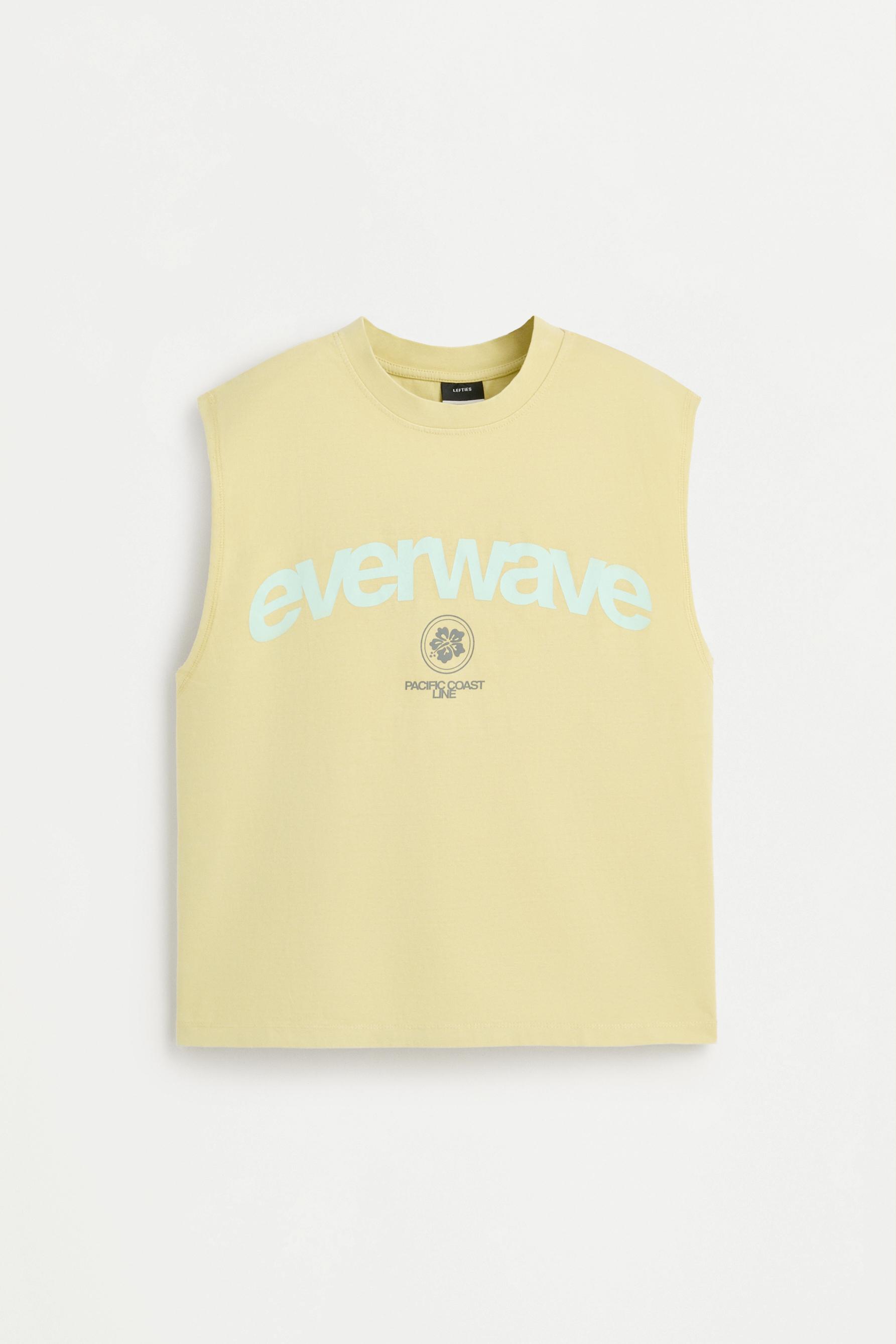 Printed tank top — MID YELLOW