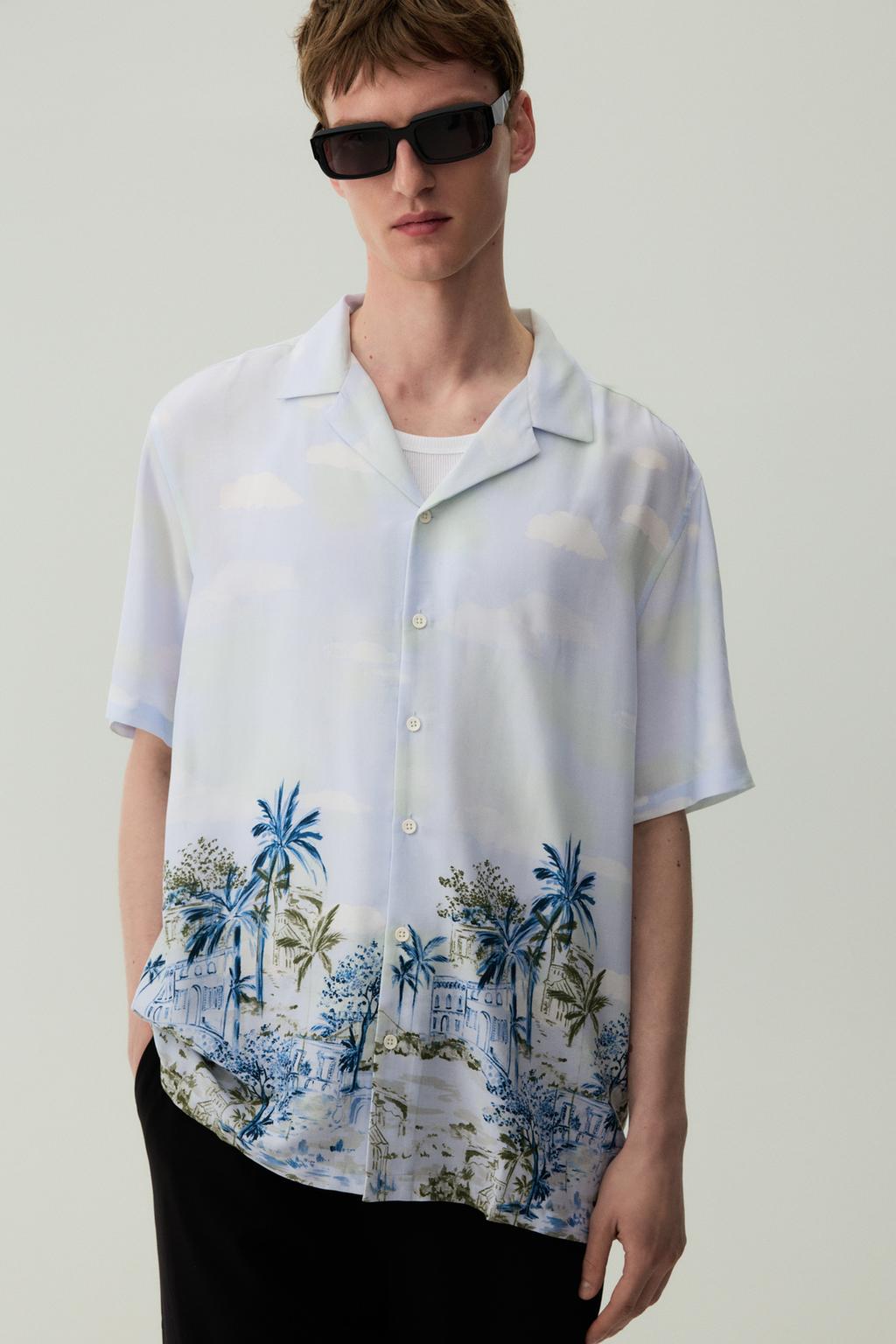 Printed resort shirt
