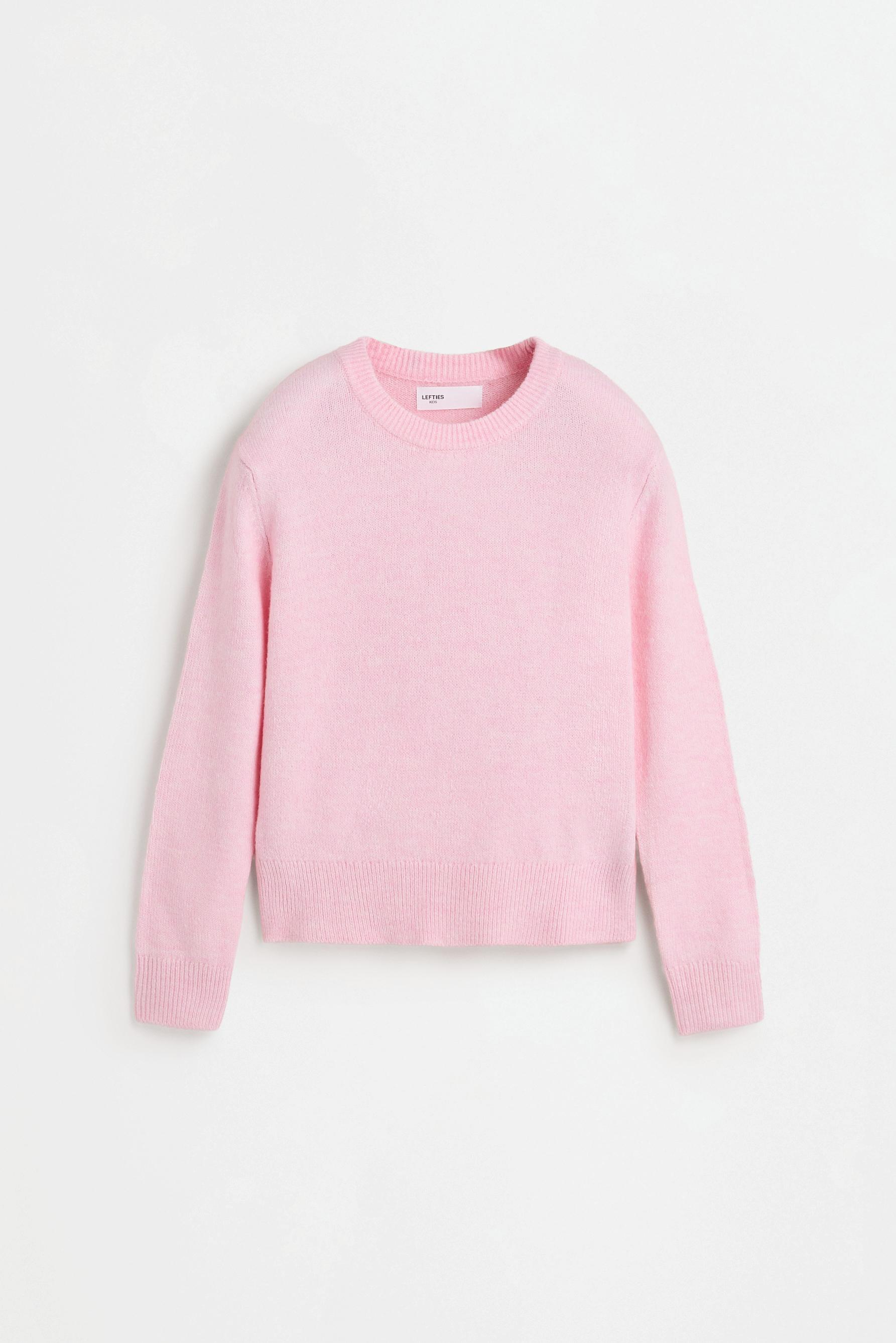 Fluffy knit sweater — PINK