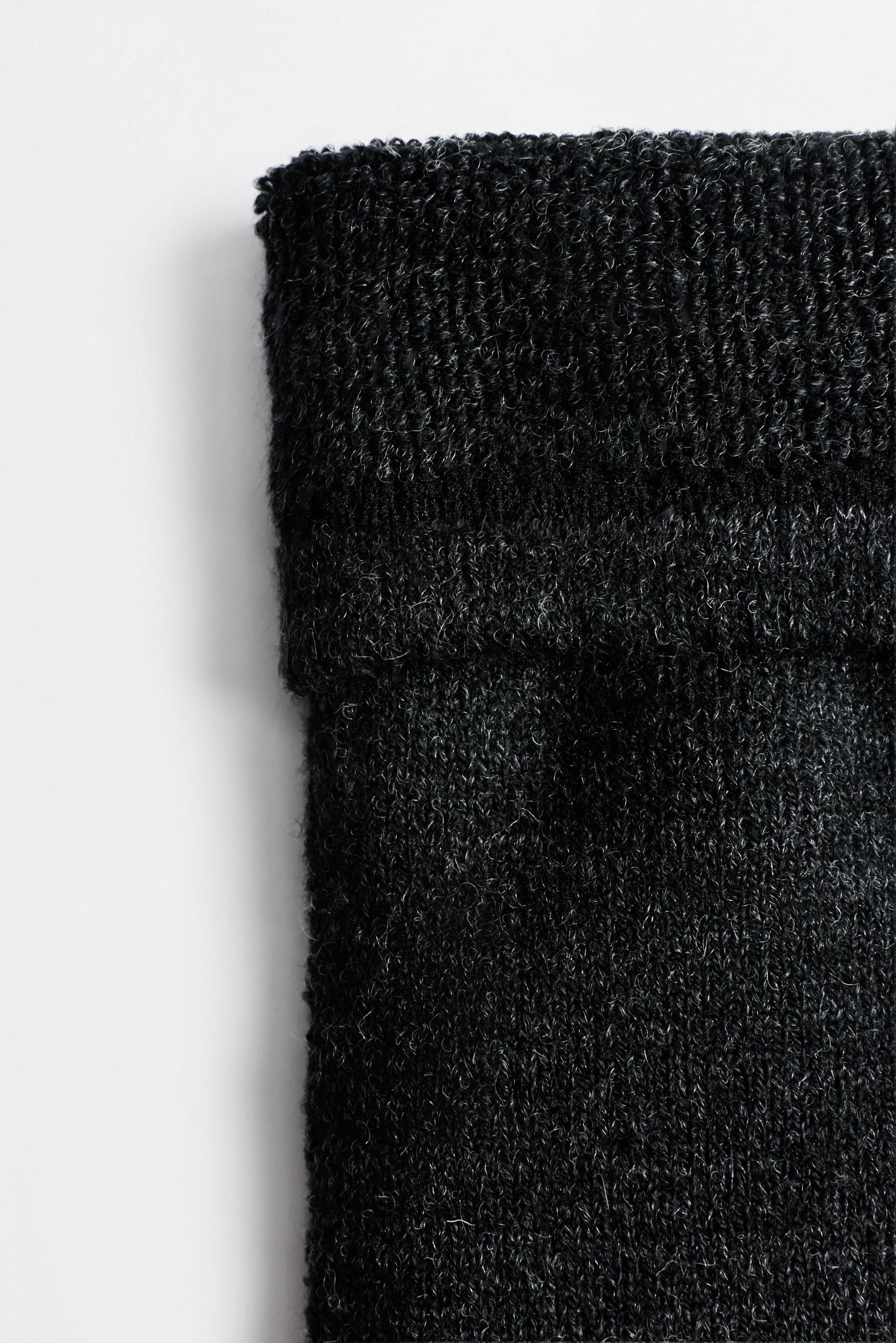 Long socks with 14% wool (2-pack) — GREY