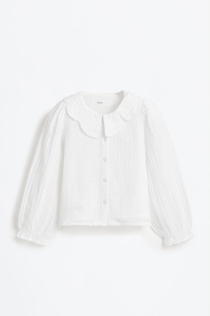 Camicia con colletto peter pan testurizzato NOVITÀ Bambina