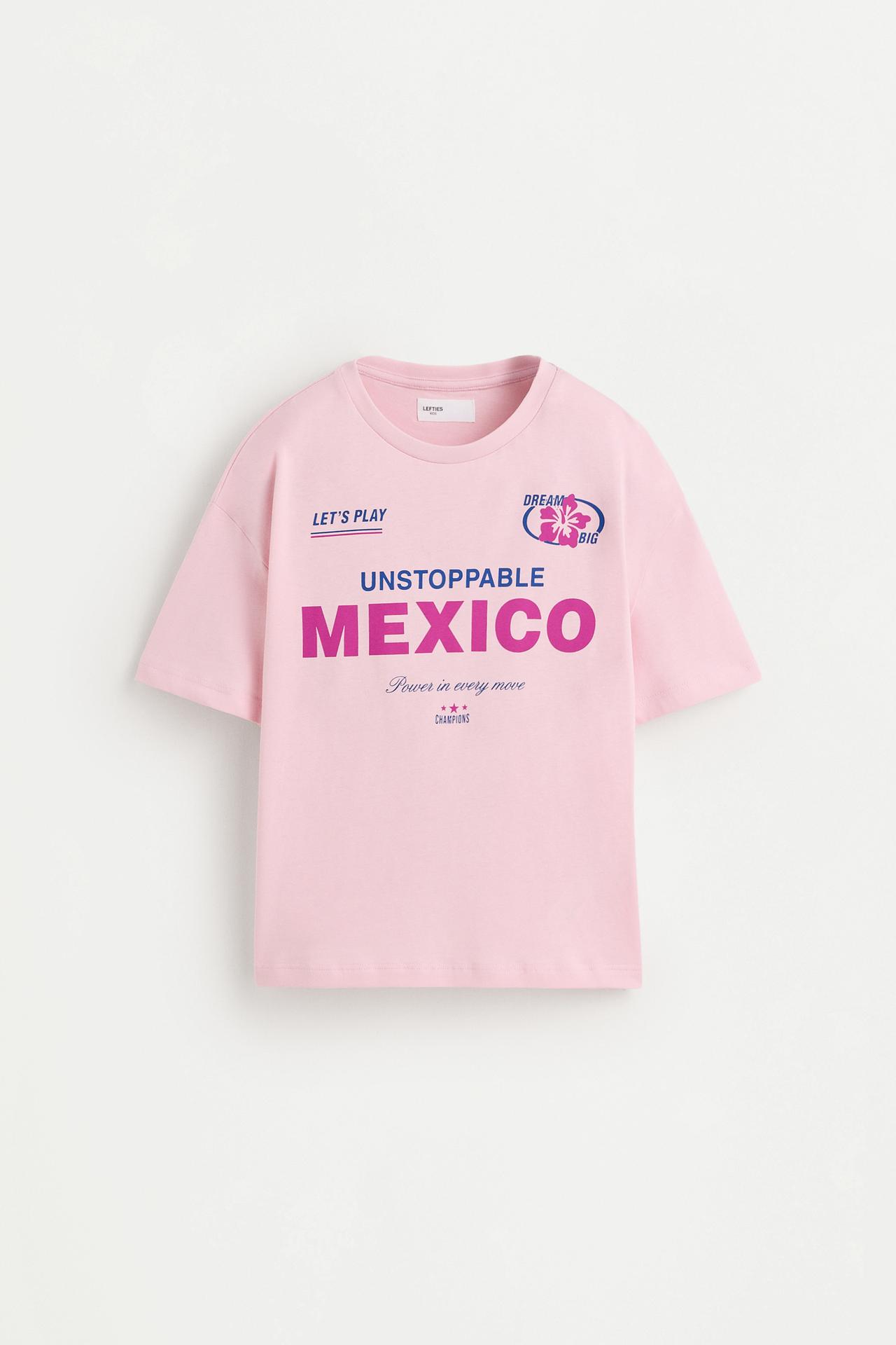 Printed T-shirt — FUCHSIA