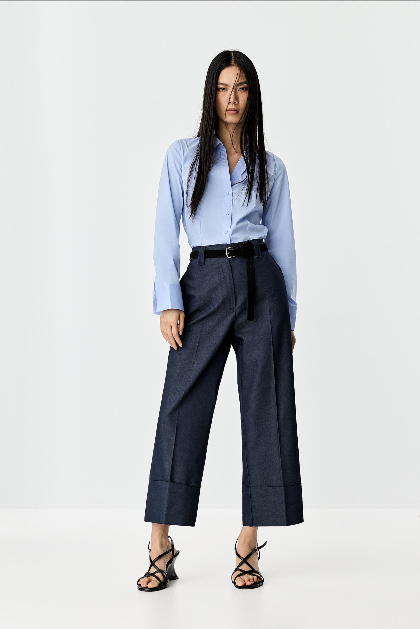 Pantalón recto dobladillo