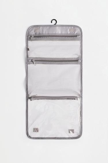 Foldable travel toiletry bag — PEARL GREY 2