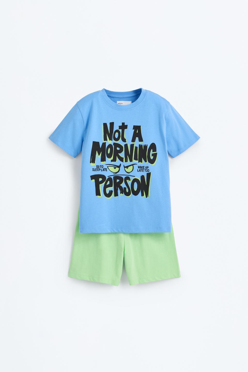 Pijama estampat curt