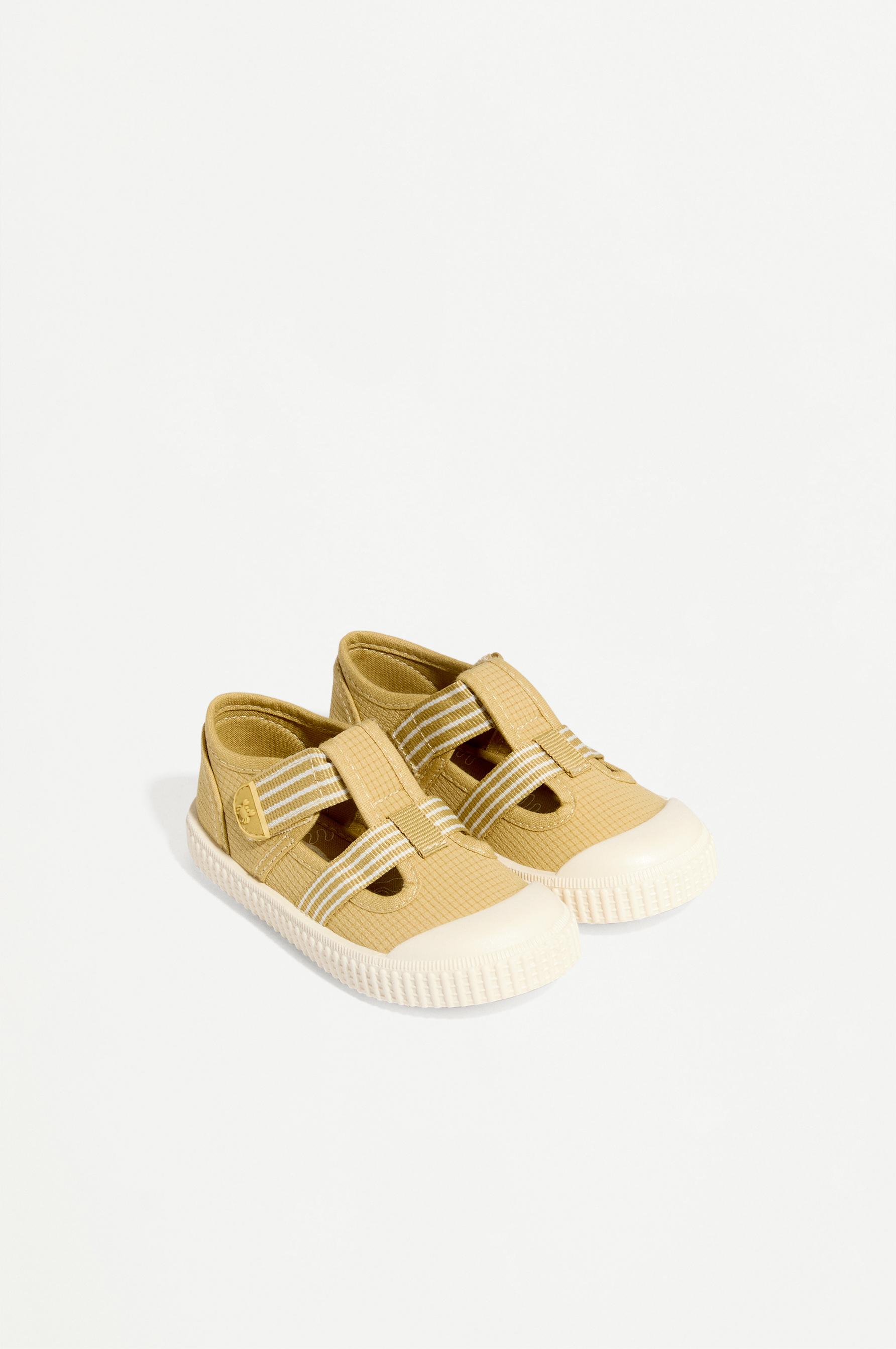 BAREFOOT FABRIC SNEAKER — MUSTARD