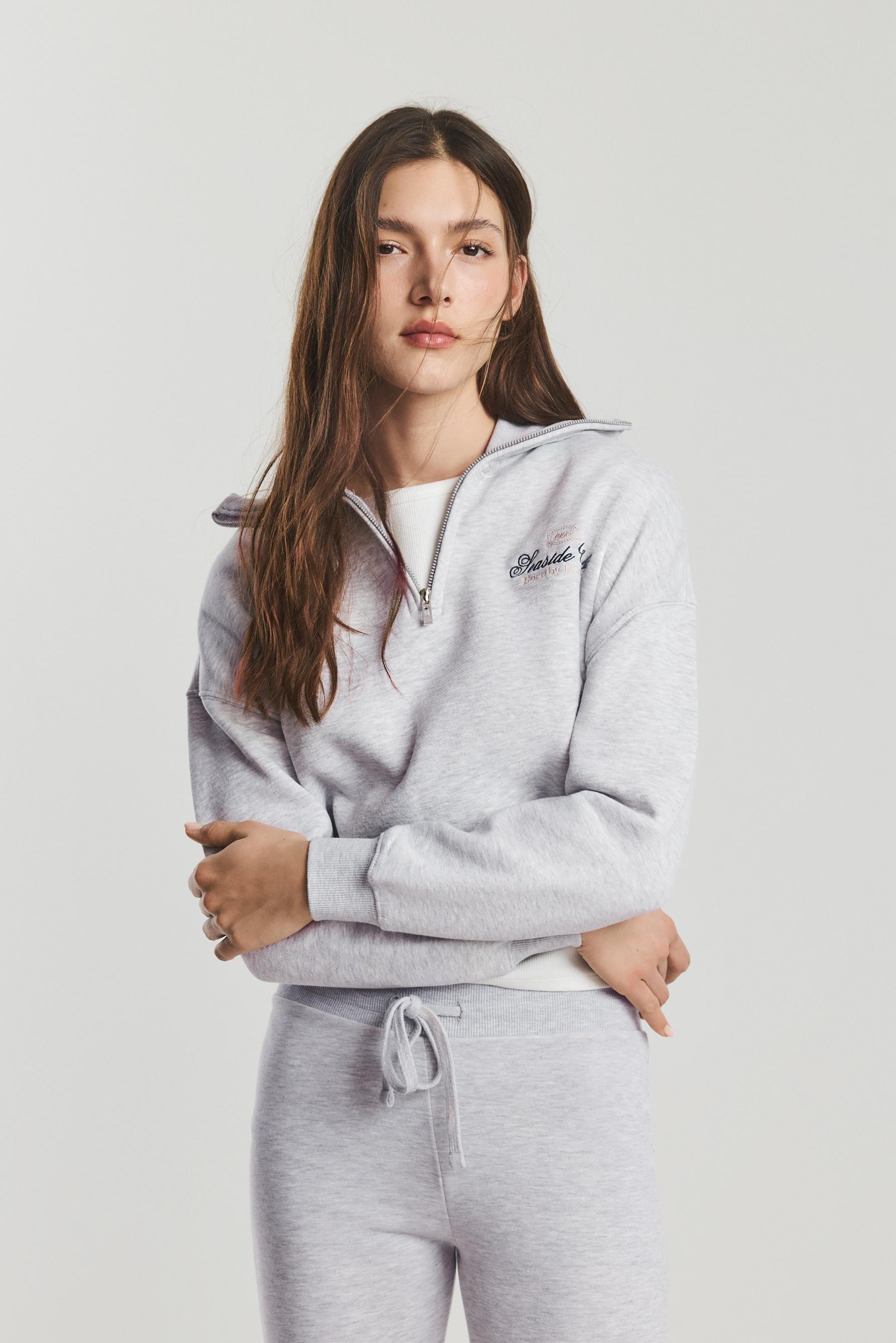 Sudadera rib bordado