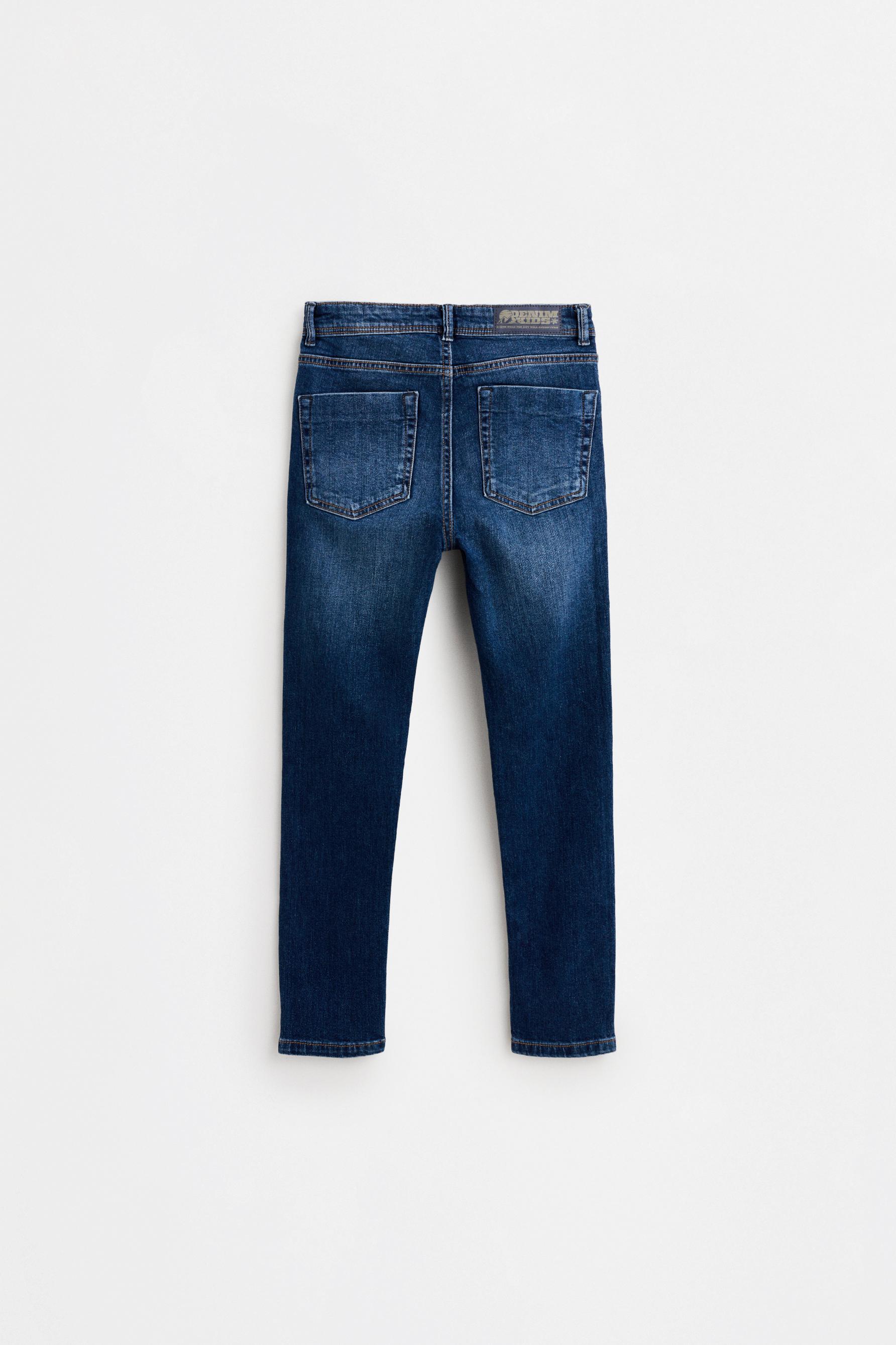 Faded skinny jeans — DARK BLUE
