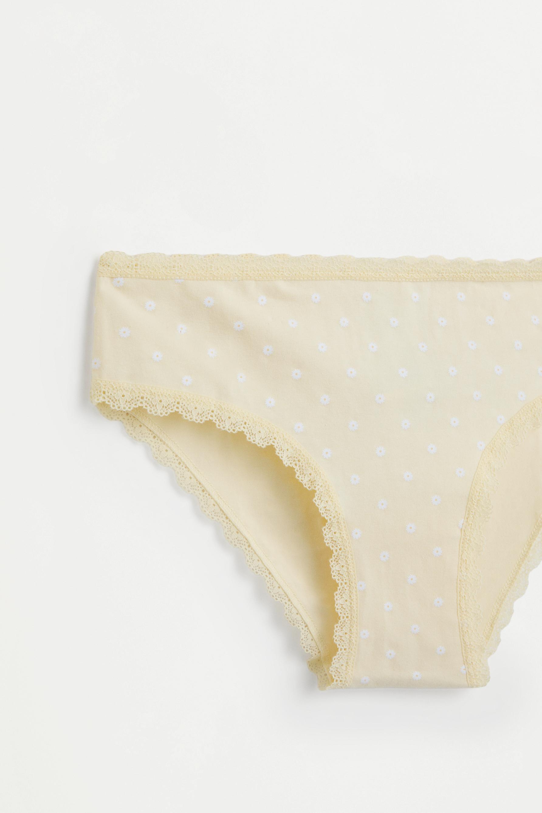 Printed Classic Briefs (3-Pack) — ECRU/YELLOW